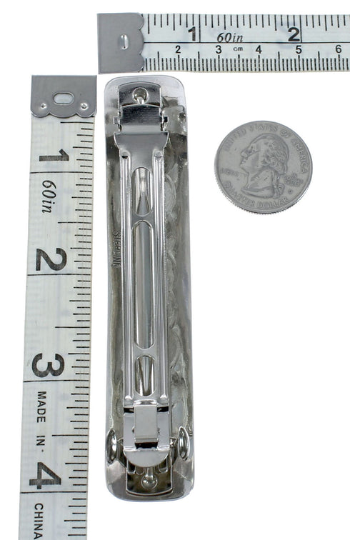 Turquoise and Genuine Sterling Silver Navajo Hair Barrette JX131001